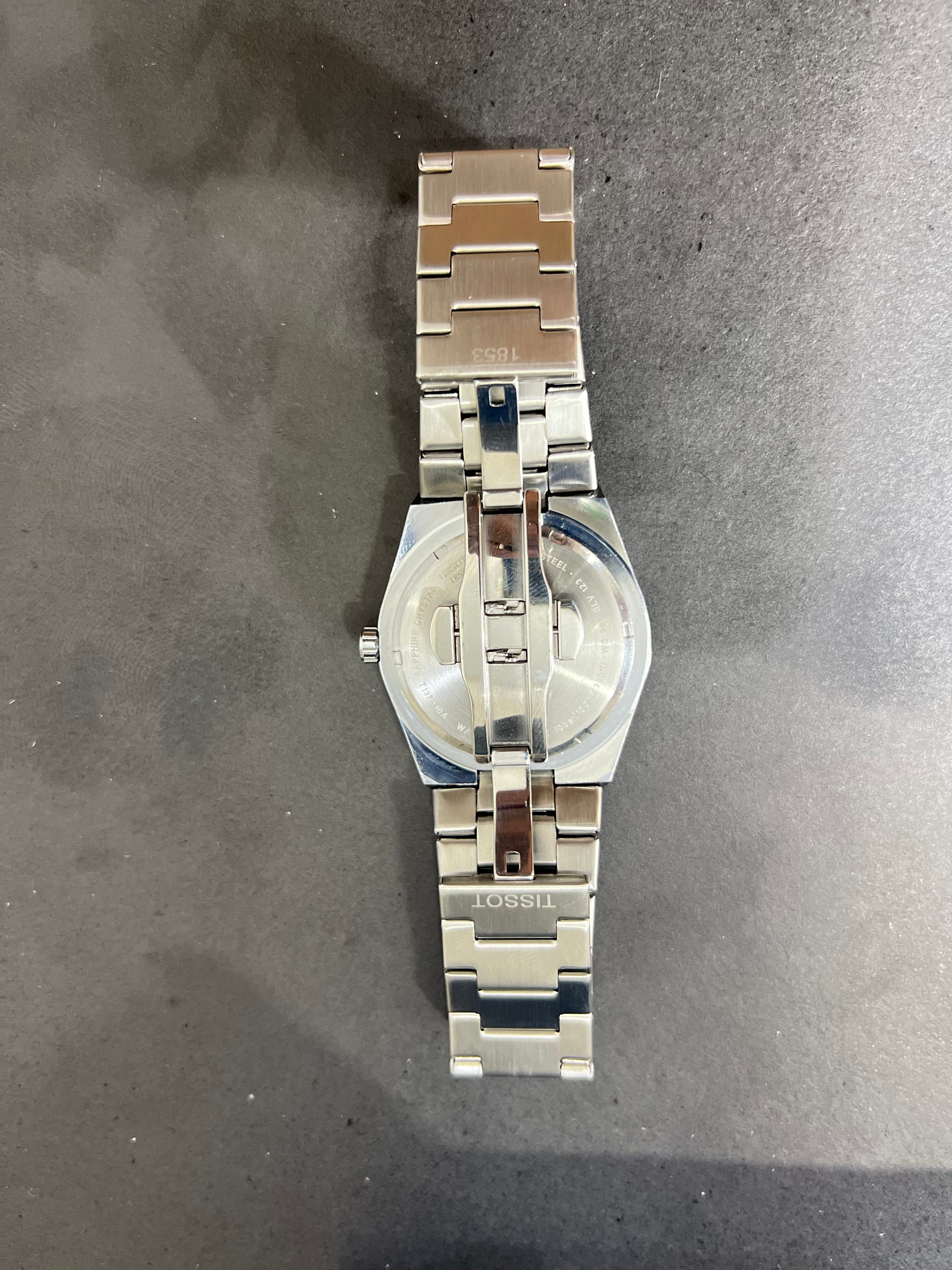 TISSOT PRX TIFFNY dial with silver chain